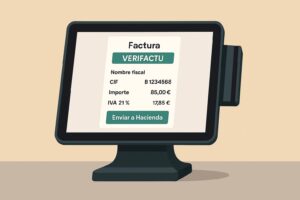 TPV con factura Verifactu emitida desde Ágora Software