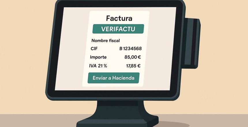 TPV con factura Verifactu emitida desde Ágora Software